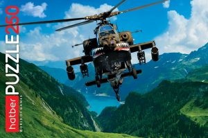 ПАЗЛЫ-ИГРА 250 элементов А3ф 400х280мм -Вертолет в горах-