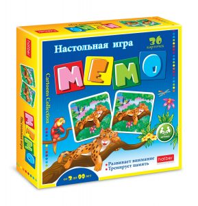 ИГРА Настольная МЕМО 36 карточек-Веселые джунгли-